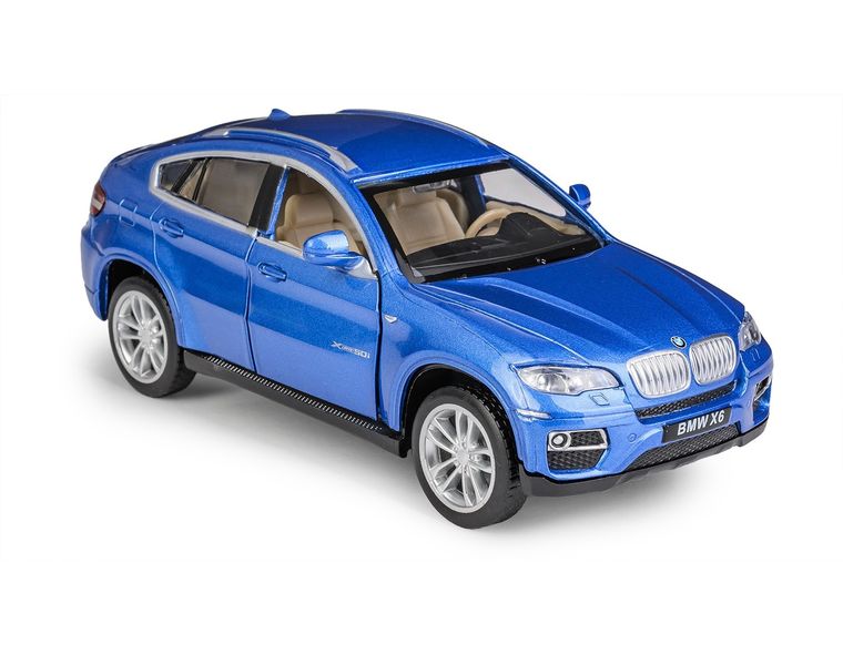 Daffi, MSZ, BMW X6, pojazd, model metalowy, niebieski, 1:32