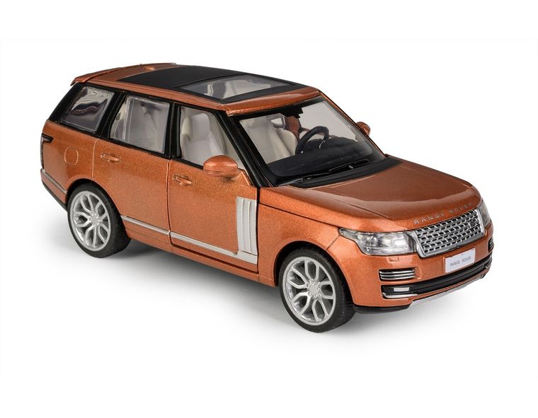 Daffi, MSZ, Range Rover 2013, pojazd, model metalowy, pomarańczowy, 1:34