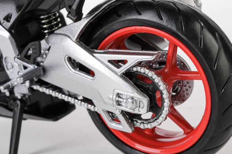 Daffi, RMZ City, Aprilia RSV4 RR 2020, motocykl, model metalowy, czarny, 1:12