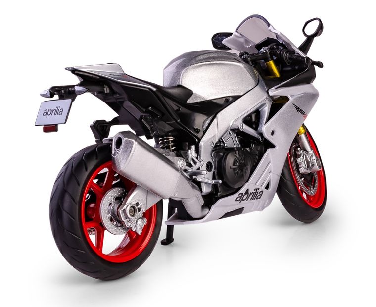 Daffi, RMZ City, Aprilia RSV4 RR 2020, motocykl, model metalowy, srebrny, 1:12