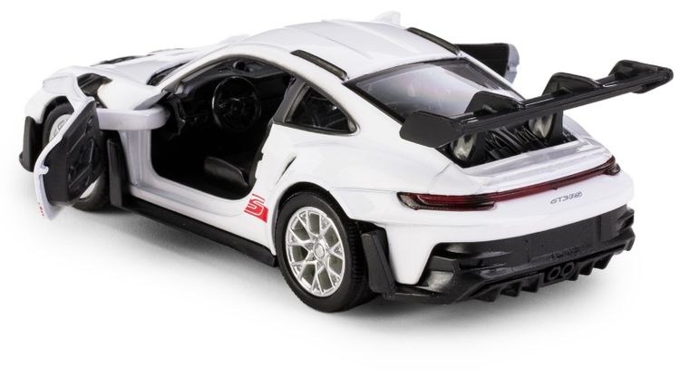 Daffi, RMZ City, Porsche 911 GT3 RS, pojazd, model metalowy, biały, 1:32