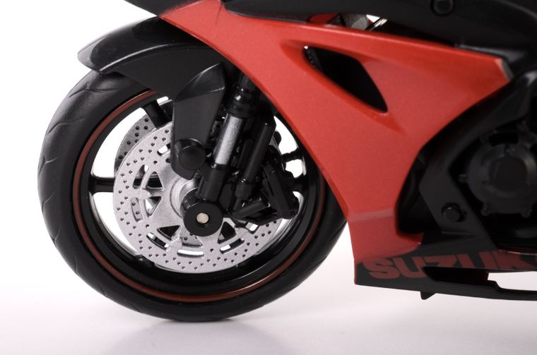 Daffi, RMZ City, Suzuki GSX R1000R Regular, pojazd, model metalowy, czerwony, 1:12