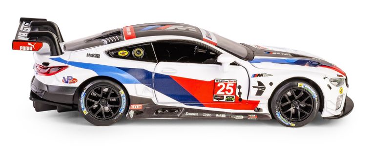 Daffi, RMZ Hobby, BMW M8 GTE 2018 #25, pojazd, interaktywny model metalowy, 1:32