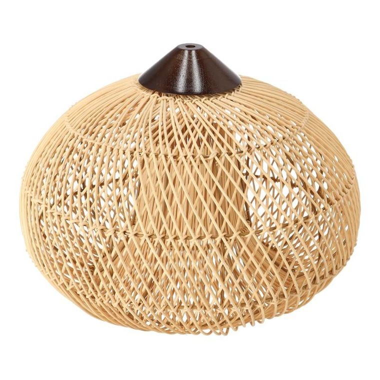 Dekoracyjna, rattanowa lampa wisząca, naturalny kolor, 40 cm