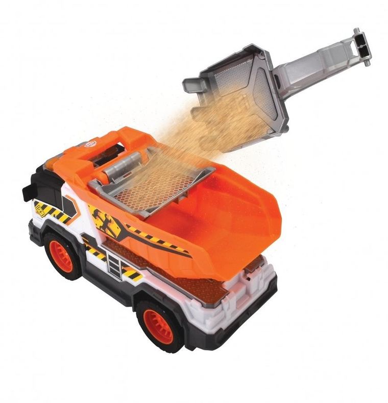 Dickie, wywrotka, pojazd budowlany, światło i dźwięk, 30 cm