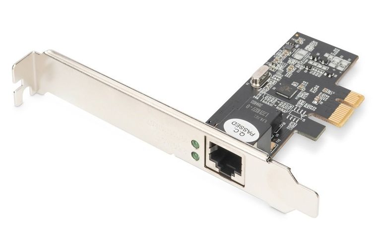 Digitus, karta sieciowa, przewodowa, PCI express, 1xRJ45 2.5 gb, ethernet, 2500mbps, DN-10135