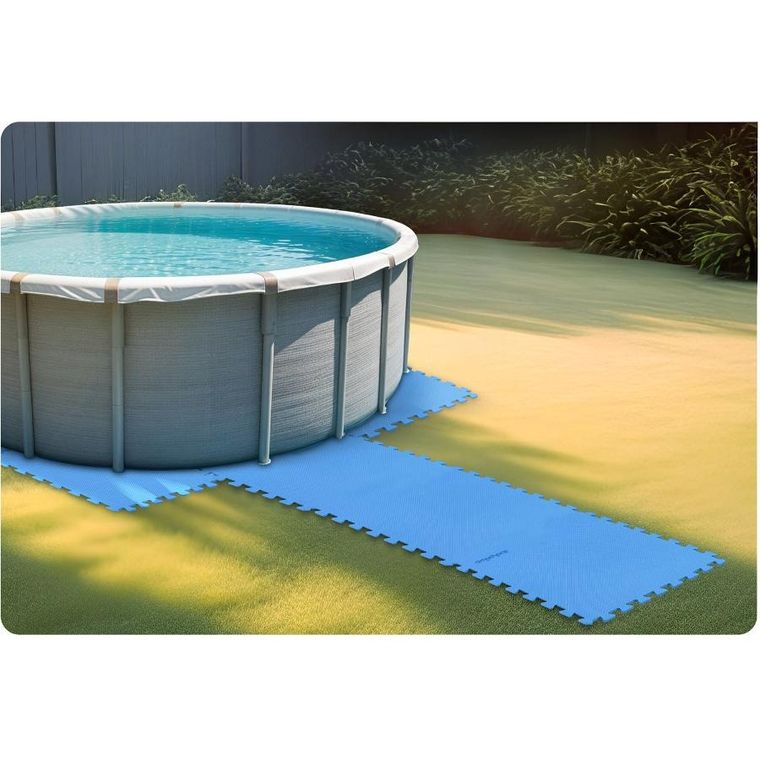 Dmuchane, Mata piankowa pod basen puzzle 50-50 cm, 8 szt.