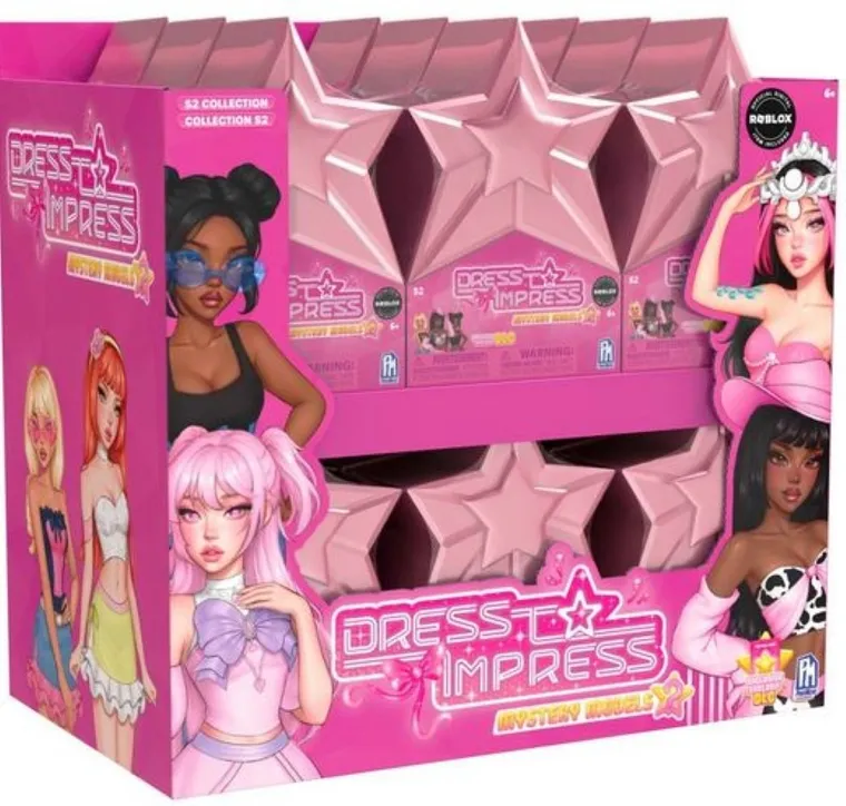 Dress To Impress, Mystery Models, mini lalka z kodem do gry, różowa, 1 szt