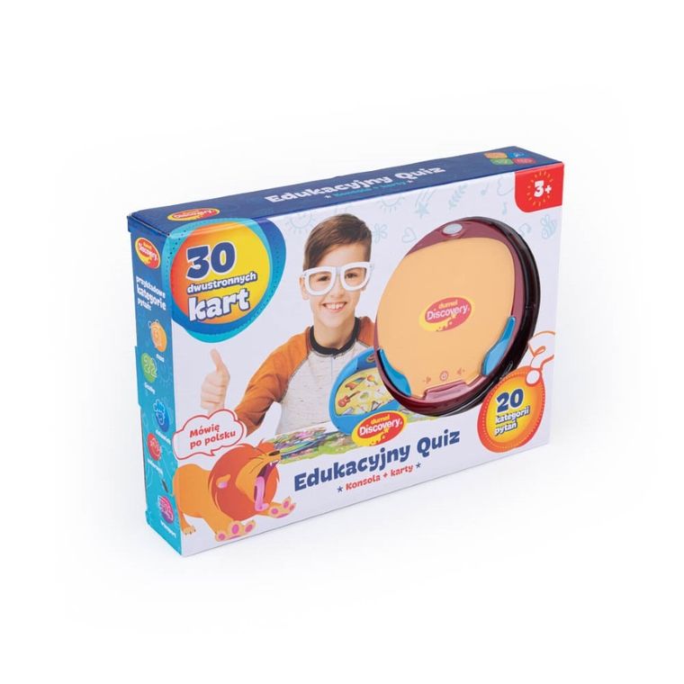 Dumel Discovery, Edukacyjny quiz, konsola i karty, zabawka interaktywna