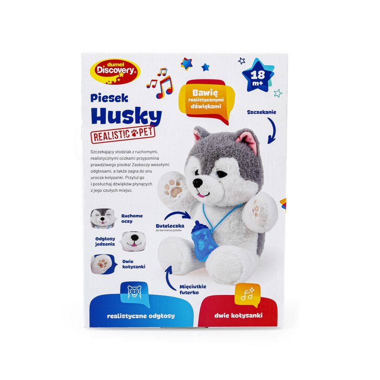 Dumel Discovery, Piesek Husky, zabawka interaktywna
