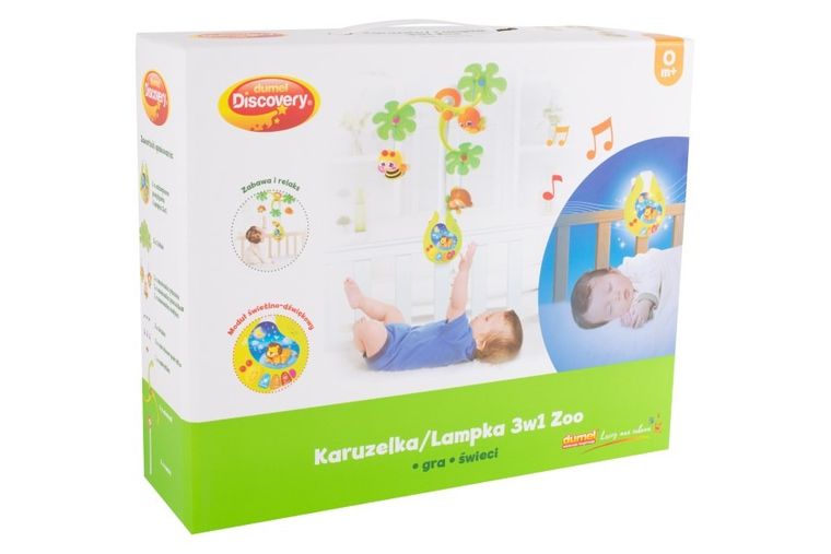 Dumel Discovery, ZOO, karuzela, pozytywka, lampka, 3w1