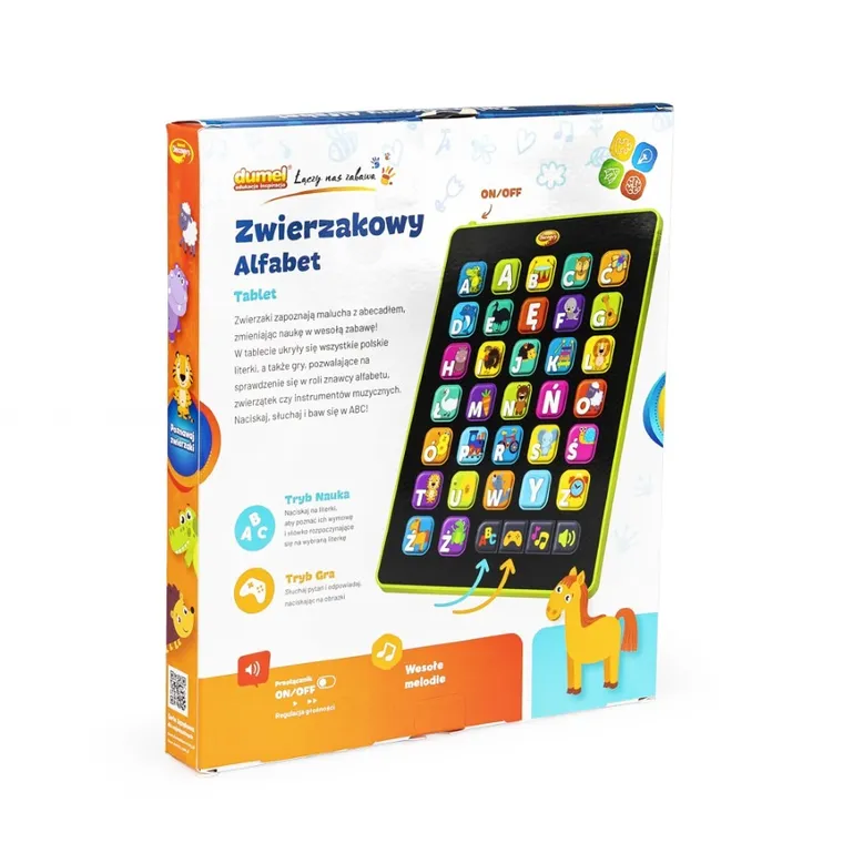 Dumel Discovery, Zwierzakowy alfabet, Tablet, zabawka interaktywna