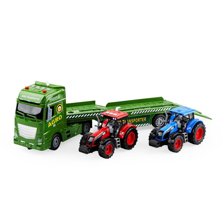 Dumel, Flora miejska, Transport rolniczy, tir laweta z traktorami, 2 szt.