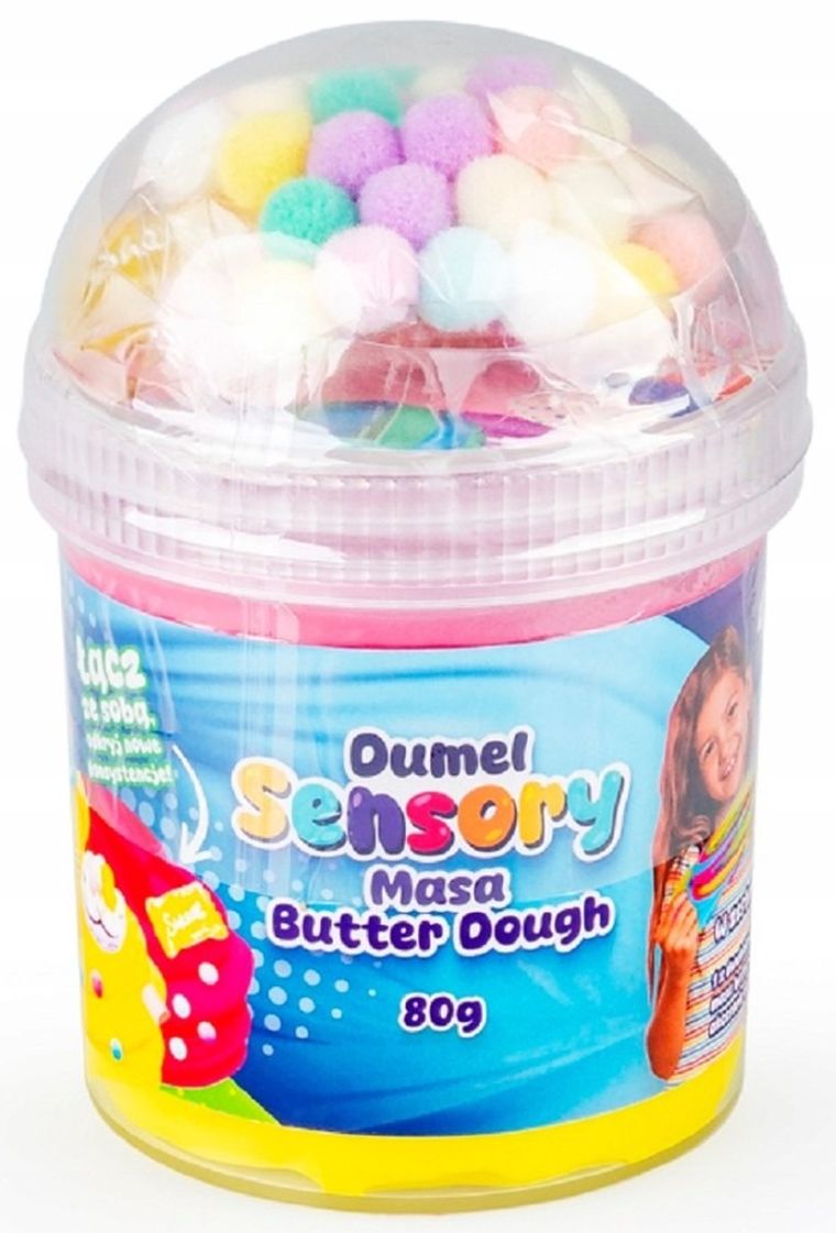 Dumel, Sensory Butter Dough, masa plastyczna w kubeczku, 80g, 1 szt.