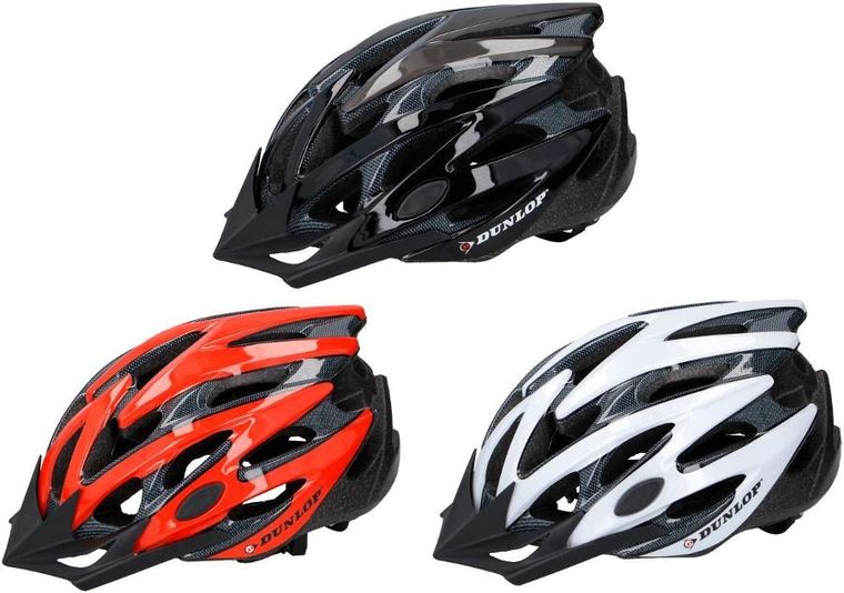 Dunlop, kask rowerowy regulowany, mtb red, rozmiar L 58-61 cm