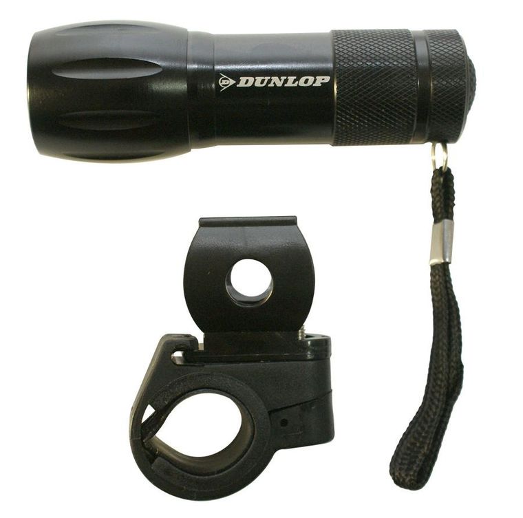Dunlop, lampka rowerowa 2w1, na przód, 9 LED