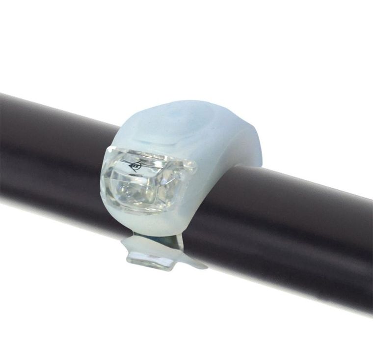Dunlop, zestaw silikonowych lampek rowerowych LED, na przód i tył