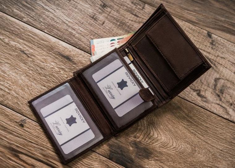 Duży, pionowy portfel męski ze skóry naturalnej, Always Wild