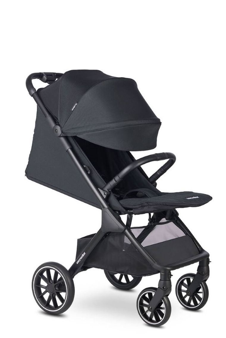 Easywalker, Jackey2 XL, przestronny, samoskładający się wózek spacerowy z kołami XL, Midnight Black