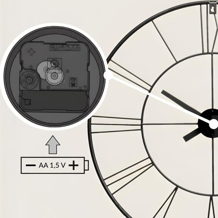 Edaxo, Aratio, zegar ścienny, 70 cm