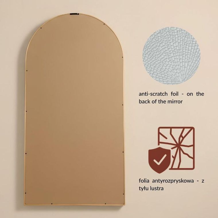 Edaxo, Arcus, lustro dekoracyjne, wiszące, duże, 110-56 cm