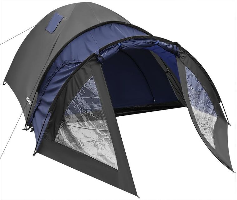 Enero Camp, Cool, namiot 4-osobowy, czarno-niebieski