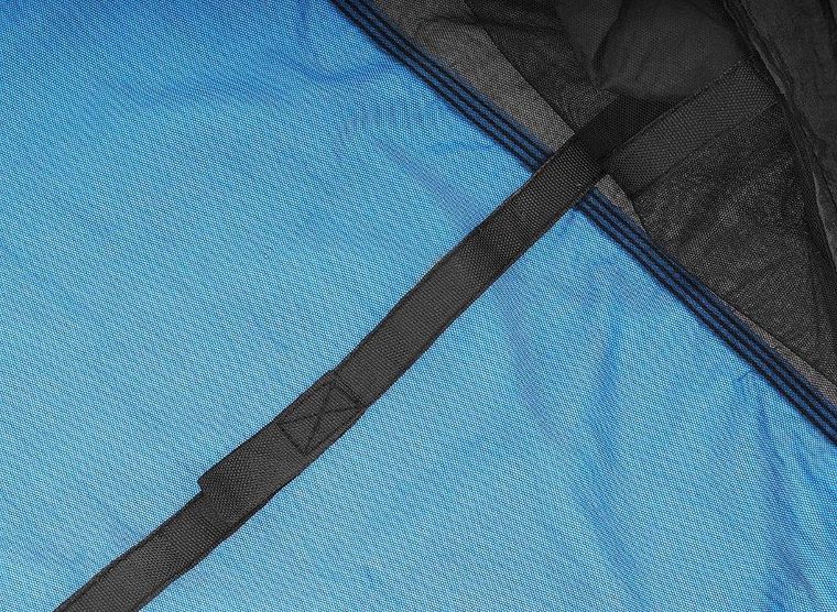 Enero Camp, hamak turystyczny, z moskitierą, 2 osobowy, niebieski, 270-140 cm