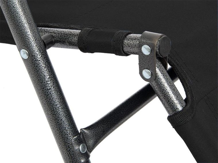 Enero Camp, Level, fotel wielopozycyjny z zagłówkiem, czarny