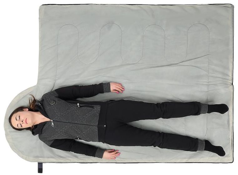 Enero camp, śpiwór turystyczny light, szary, 200-70 cm