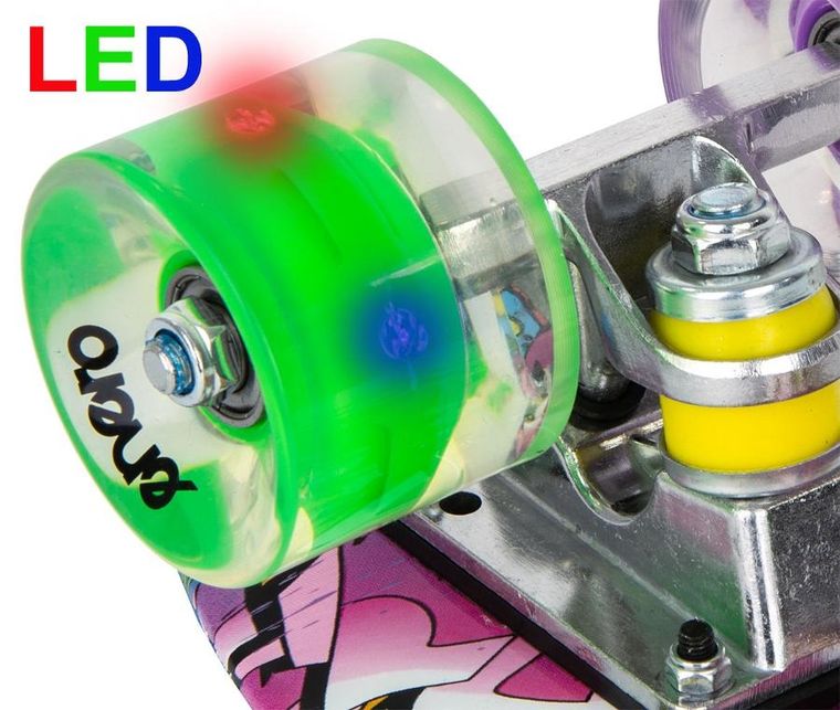 Enero, deskorolka LED, graffiti, 22"