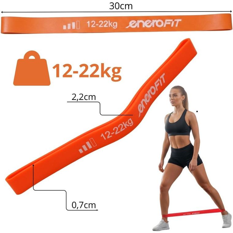 Enero Fit, guma, taśma do ćwiczeń fitness, 12-22 kg