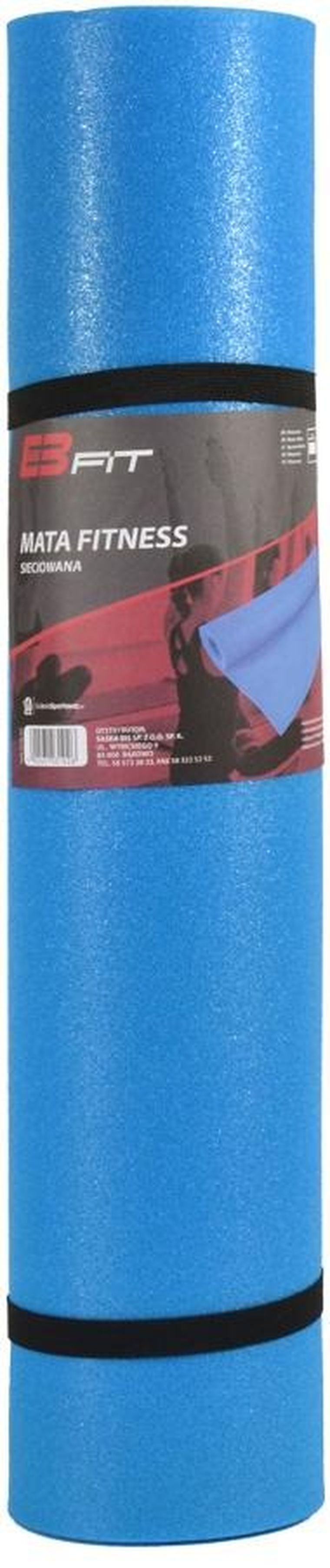 Enero Fit, mata do jogi, niebieska, 180-61-0,4 cm