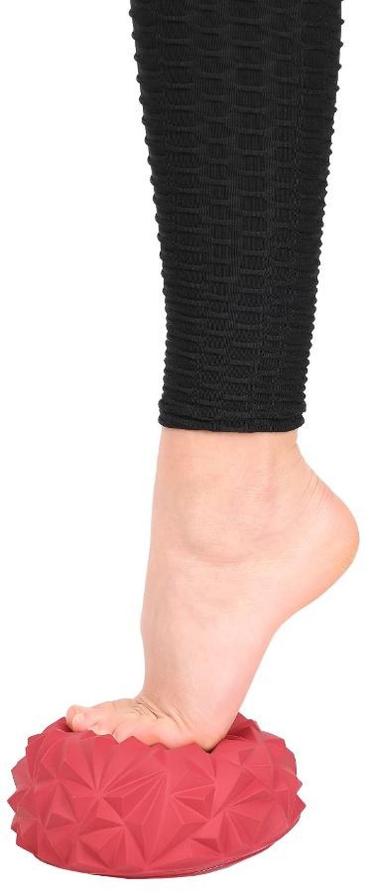 Enero Fit, półkula sensoryczna do masażu, diament, bordowa