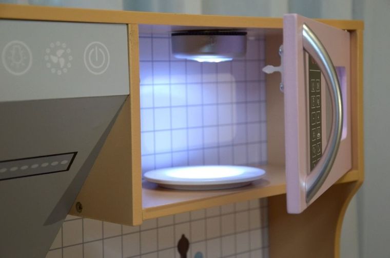 Enero, kuchnia drewniana, lampka LED, wooden, 87-30-83.5 cm