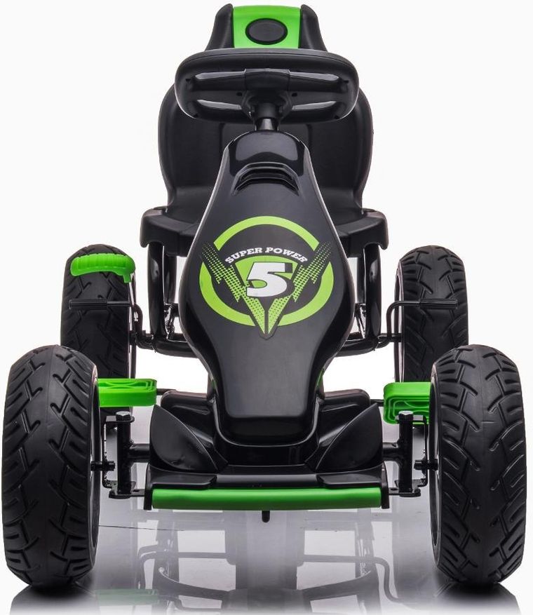 Enero Toys, gokart na pedały, czarno zielony