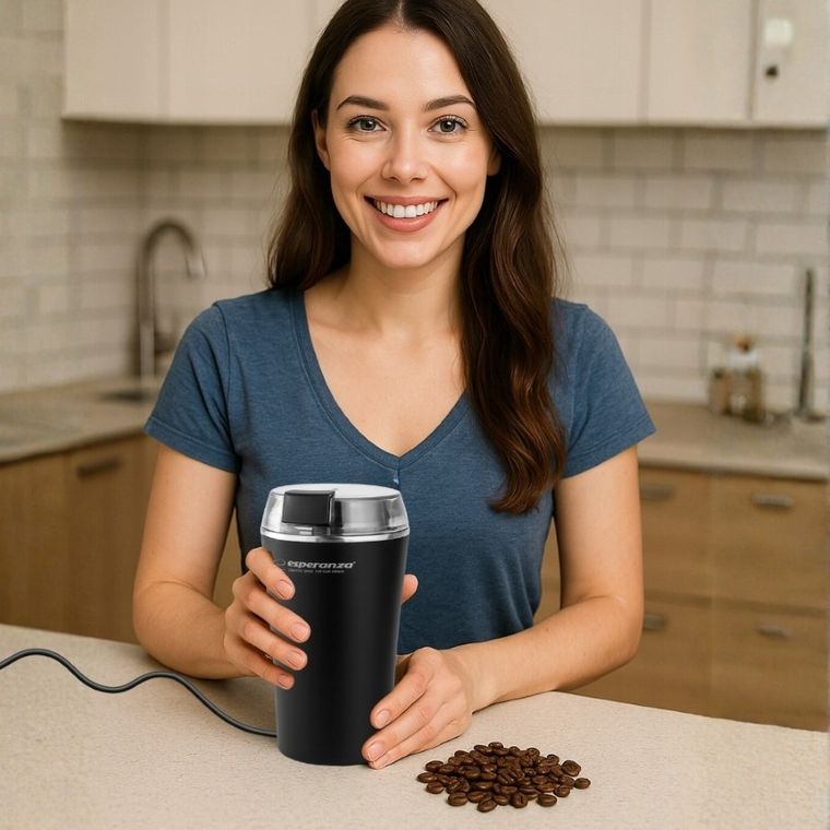 Esperanza, młynek do kawy ristretto, czarny, ekc008k