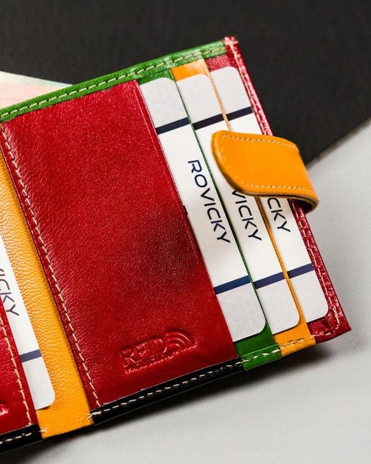 Etui na karty, mix, skórzane, Rovicky