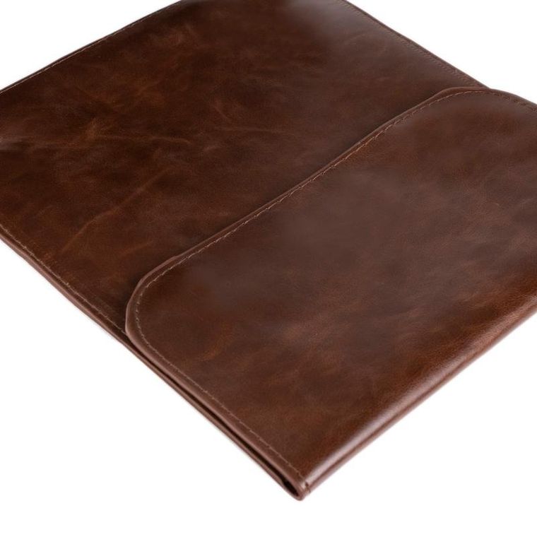 Etui na tablet, brązowe, skóra ekologiczna