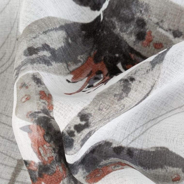 Eurofirany, firana gotowa Aida, 140-250 cm, ciemnobeżowy