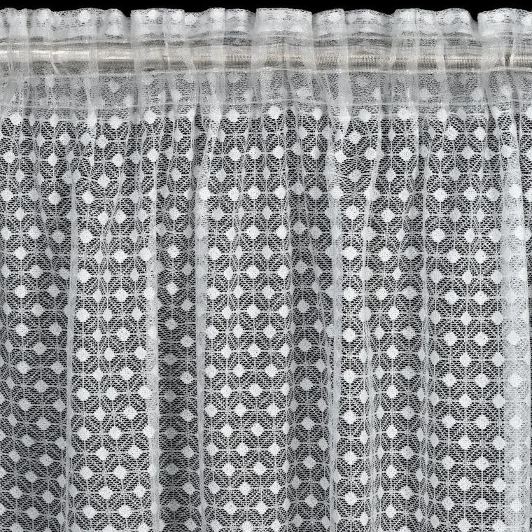 Eurofirany, firana gotowa, Alaya, na taśmie, 140-270 cm, biały