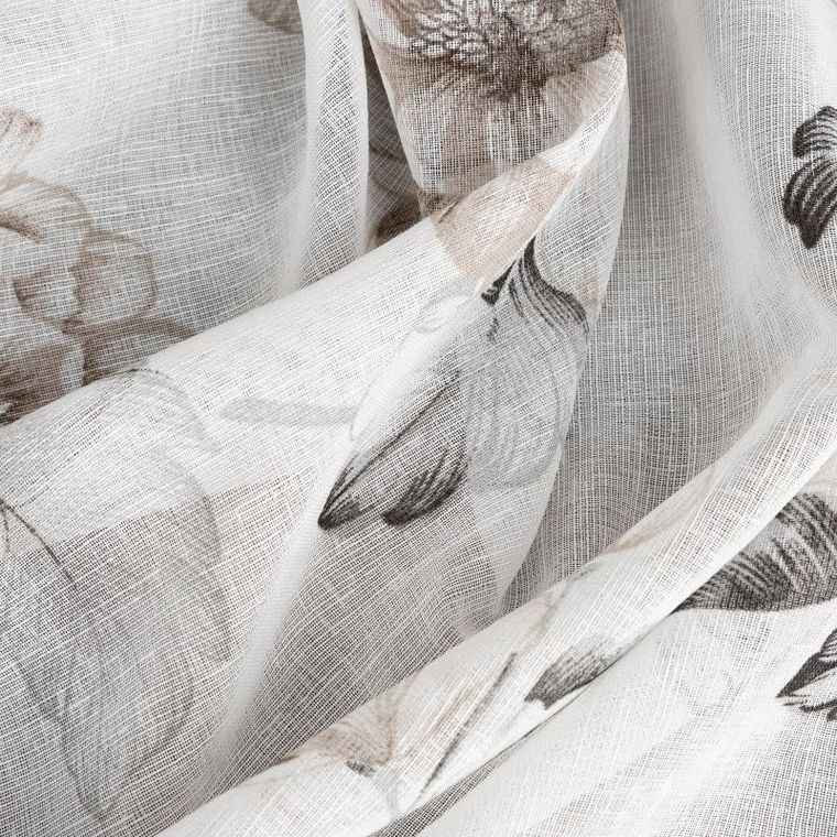 Eurofirany, firana gotowa Basala, 140-250 cm, naturalny