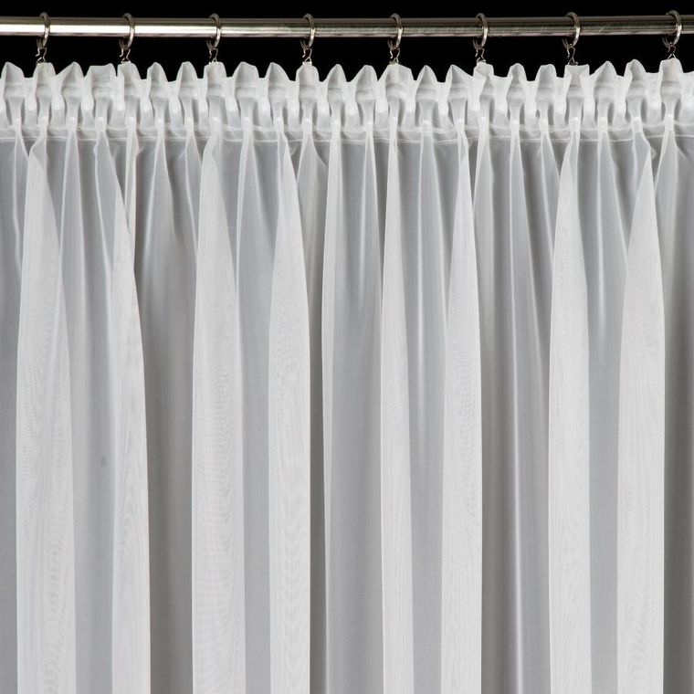 Eurofirany, firana gotowa, Candy, na taśmie, 400-150 cm, biały