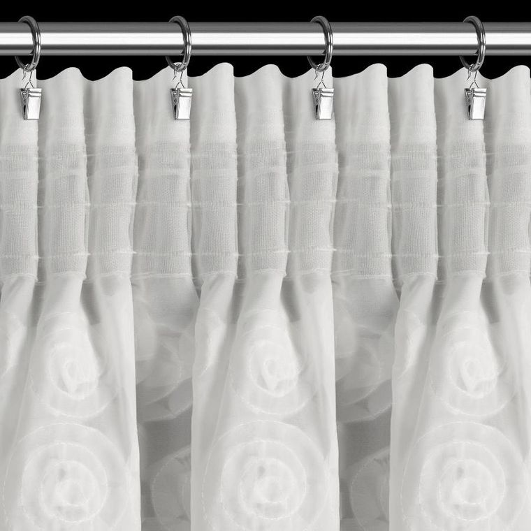 Eurofirany, firana gotowa Diana, 3 na taśmie, 350-160 cm, biały
