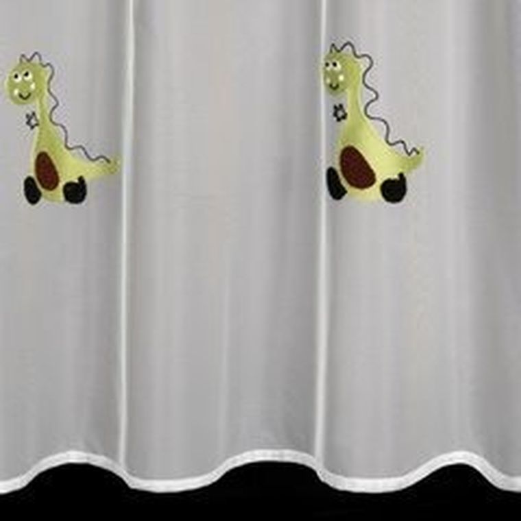 Eurofirany, firana gotowa, dino, 140-250 cm, biały