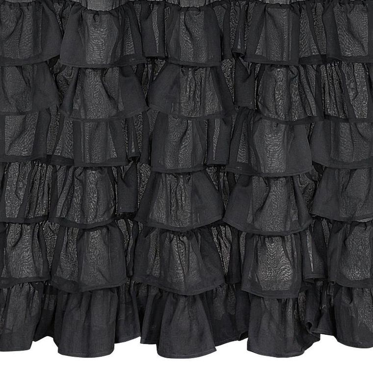 Eurofirany, firana gotowa, Dolly, na taśmie 140-250 cm, czarny