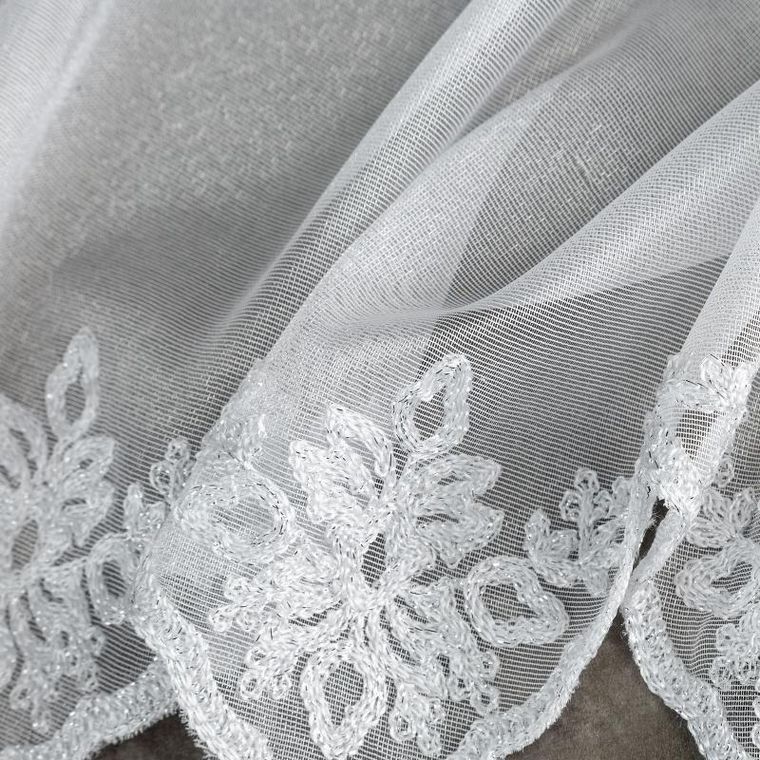 Eurofirany, firana gotowa, Liz, na taśmie, 300-145 cm, biały