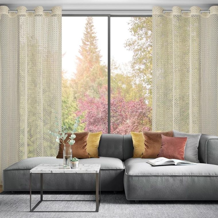 Eurofirany, firana gotowa, Mirella, 140-250 cm, beżowy