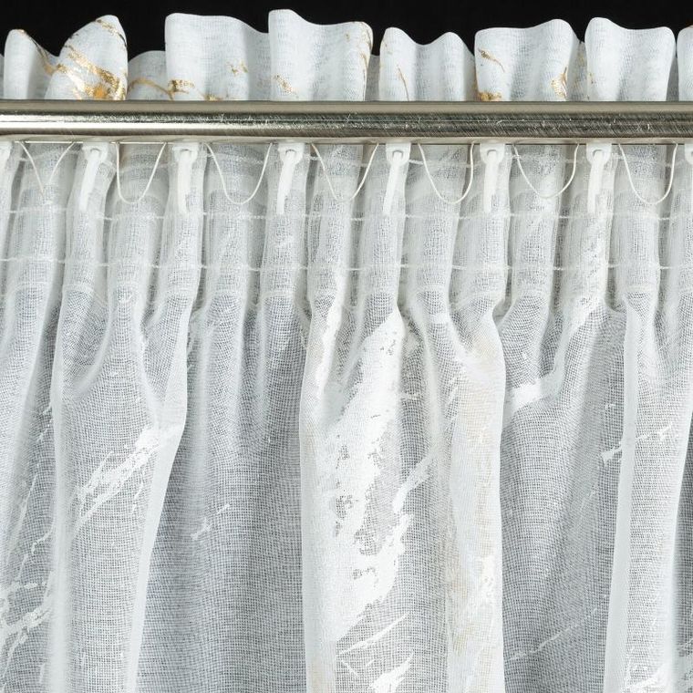 Eurofirany, firana gotowa, Molly, na taśmie, 140-270 cm, biały