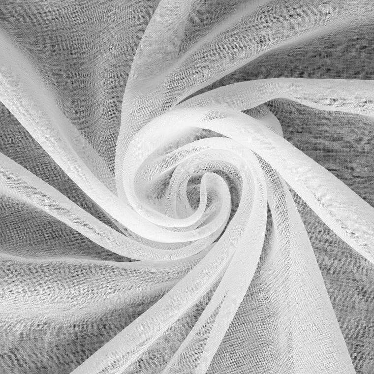 Eurofirany, firana gotowa na taśmie, Layla, 140-300 cm, biały