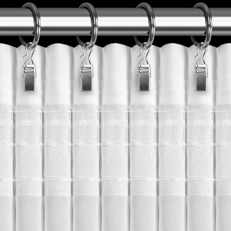 Eurofirany, firana gotowa, na taśmie, Luisa, 70-200 cm, biały